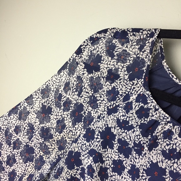 Tory Burch Lisa Silk Floral Keyhole Dress Size 6 - Picture 9 of 14